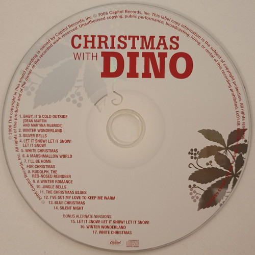 CD Christmas With Dino used, Capitol Records 2006