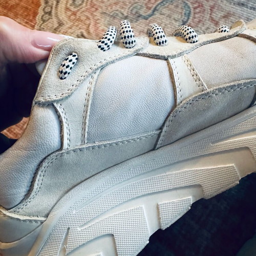 John Richmond women's sneakers used, size 38, white and beige