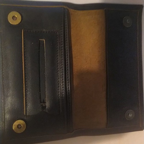 Leather tobacco pouch used, Czentelieros brand