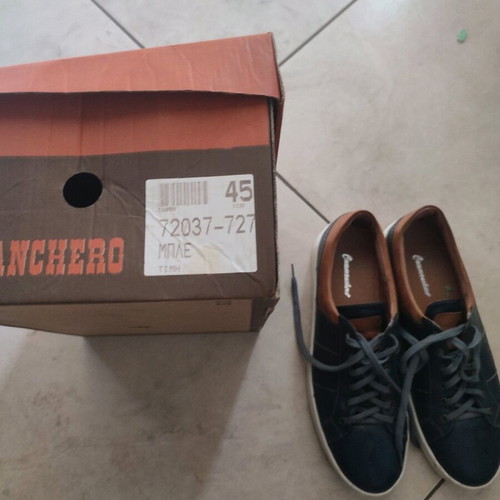 Commanchero Original men's shoes leather like new blue and brown size 45
