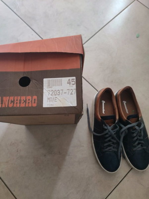 Commanchero Original men's shoes leather like new blue and brown size 45