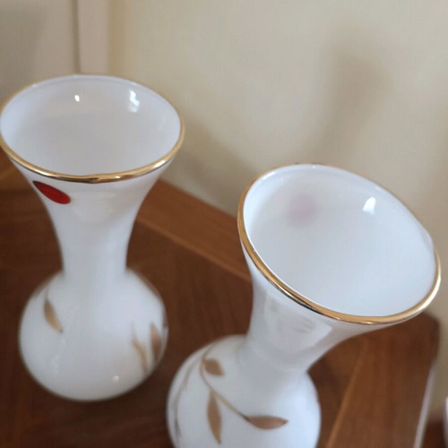 Murano vases vintage 20 cm like new, set of two