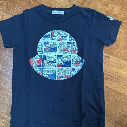 Moncler short-sleeve t-shirt for 4 years old like new, blue
