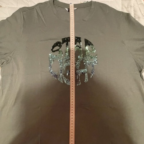 Marks & Spencer plus size blouse with green and purple sequins, like new
