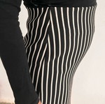 Anel striped skirt medium used, black and white