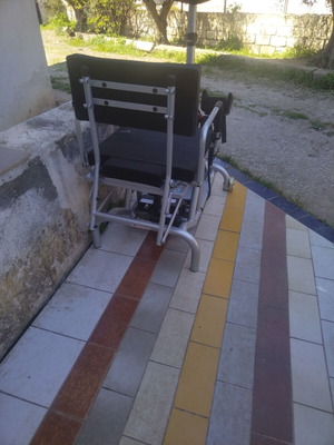 Standing frame for disabled used