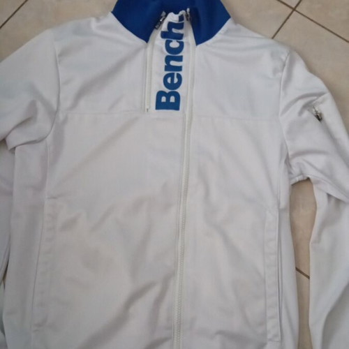 Bench Bundy sweater used, size M, white and blue