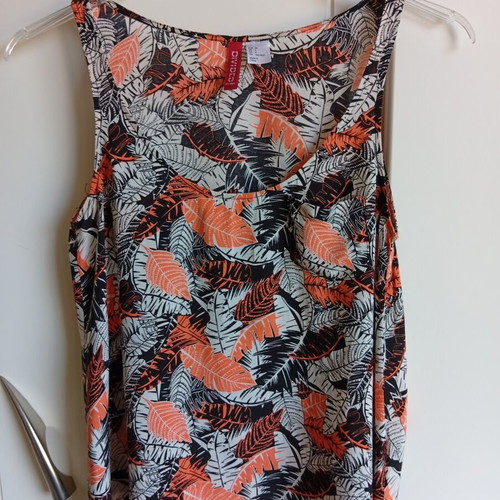 H&M Tropical Patterned Tank Top like new, XS