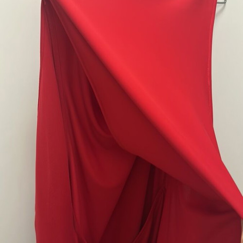 Mini dress with open back by Stelios Koudounaris, like new, red, size M