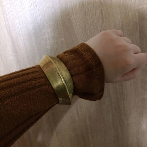 Vintage handmade Goti bracelet from brass used