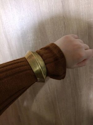 Vintage handmade Goti bracelet from brass used