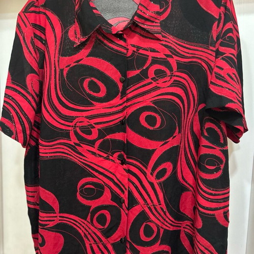 Maxi German blouse like new with woven lame