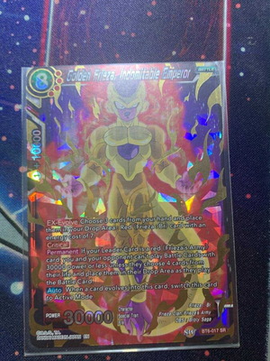 Frieza Emperor Super Foil Dragon Ball card new, vintage authentic