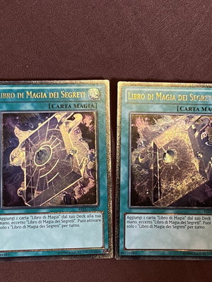 Spellbook of Secrets ultimate rare 2x Italian cards near mint