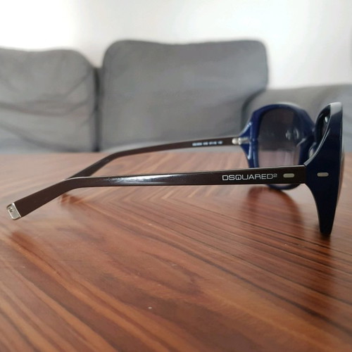 Dsquared2 sunglasses used, acetate, blue with brown lens