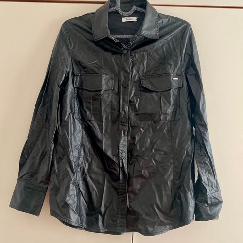 Toi&Moi leather shirt new, size Small, black