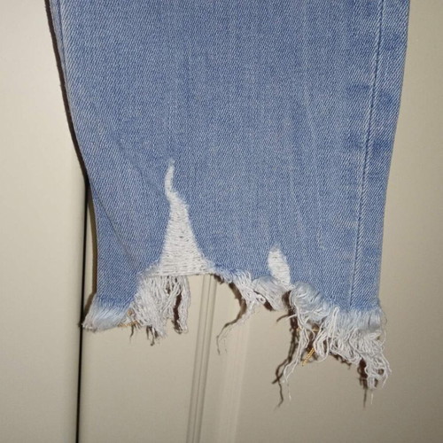Zara women's blue high-rise skinny jean like new, size 38