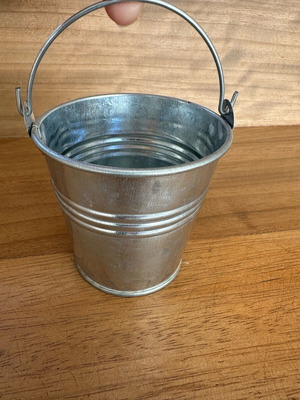 Galvanized bucket new for crafts or decoration