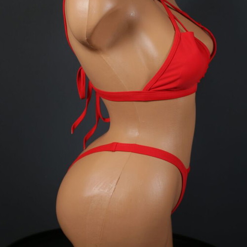 Bikini two-piece new red ultra sexy swimwear