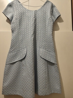 Manolo formal dress, turquoise, size L / 40 / 12
