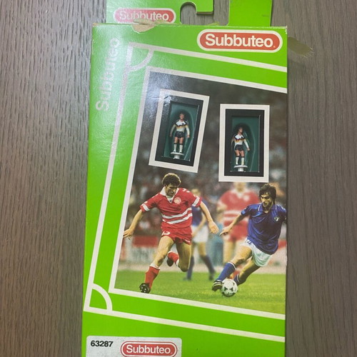 Subuteo collectible black and white team set like new
