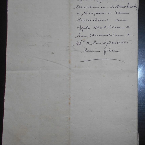 Notarial document 1831 used, calligraphed with watermark