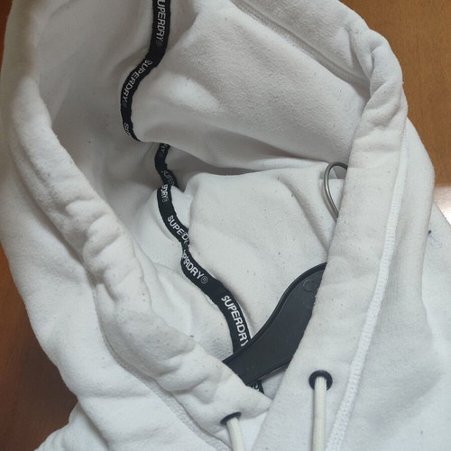 Superdry white hoodie like new, size S