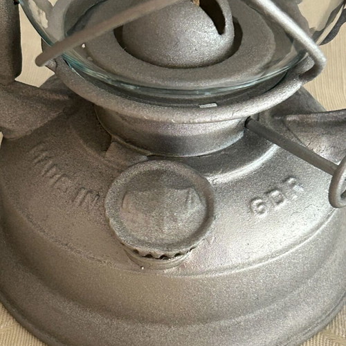 Vintage BAT No.158 storm lantern used, made in DDR 1950-1980