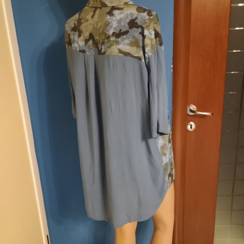 Γυναικείο πουκάμισο σαν καινούργιο, one size, μπλε, 100% βισκόζη