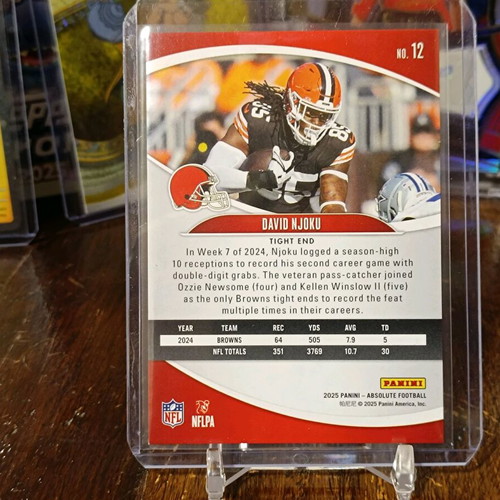 2025 Panini Absolute David Njoku Orange Mosaic card new