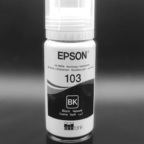 Μελάνι Epson Μαύρο 103, μπουκάλι, συμβατό με εκτυπωτές EcoTank