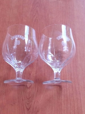 Set of two Baileys premium crystal collectible snifters new