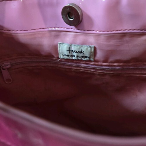 Harrods tote bag pink used