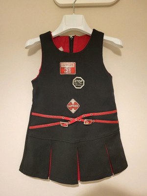 Chief dress for 3-year-old girl like new with free hat