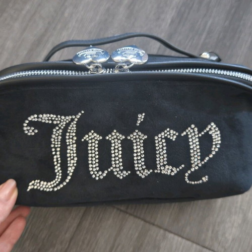 Juicy Couture makeup bag new, black