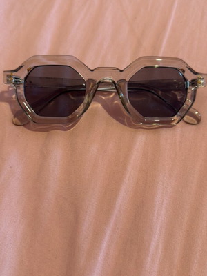 Transparent sunglasses used
