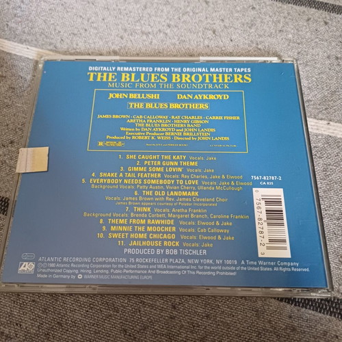 The Blues Brothers CD soundtrack album, remastered