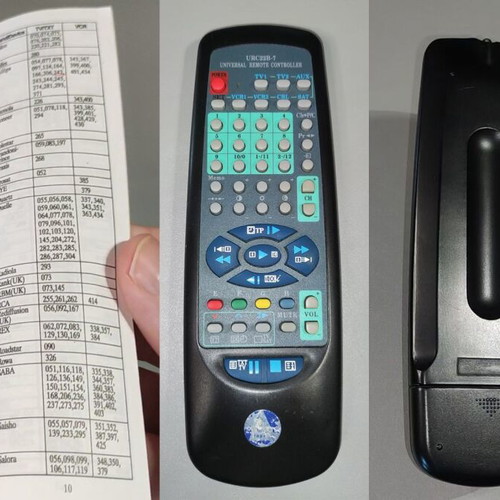 Focus URC22B Universal Remote Control 7-in-1, retro design