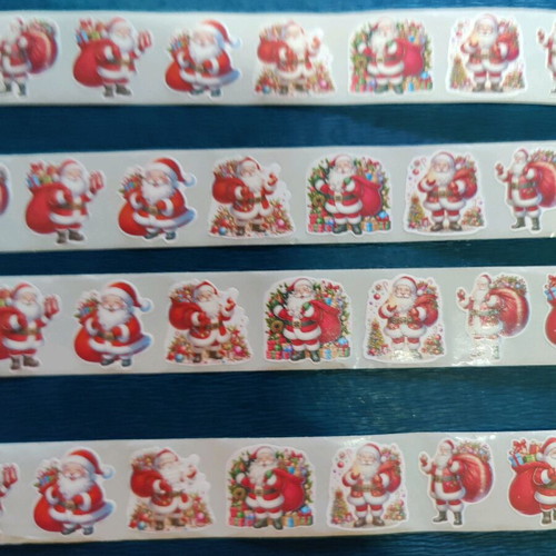 Christmas stickers Santa Claus 50 pcs new
