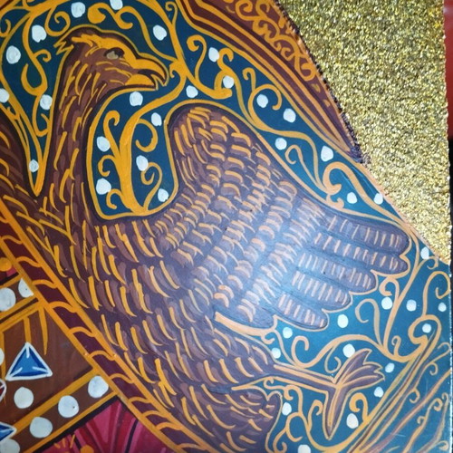 Icon of Saint Catherine like new, traditional egg tempera
