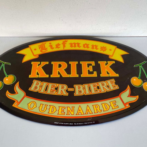 Vintage Liefmans Kriek Oudenaarde Beer Sign 1993 used