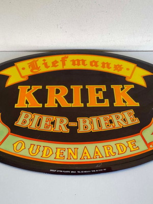 Vintage Πινακίδα Μπύρας Liefmans Kriek Oudenaarde 1993 μεταχειρισμένη