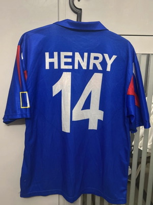 Football jersey Henry used, size M, France