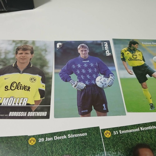 Signed Football Player Cards like new, various teams and years