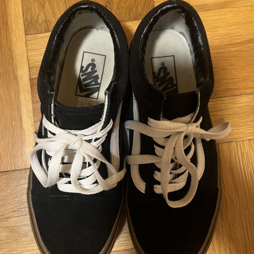 Vans black sport shoes size 38