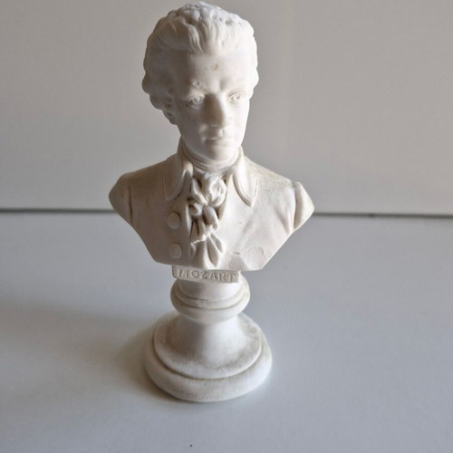 Small marble Mozart bust like new