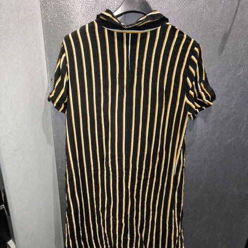 Janina long shirt black with yellow like new, size 36