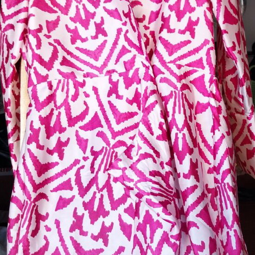 MNG women's dress NXS like new, white and red
