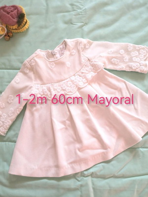Mayoral dress used 1-2 months 60cm with lace