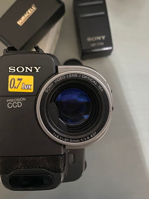 Sony Handycam videocamera used with extra batteries